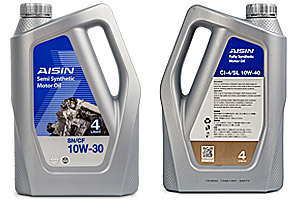 AISIN Fully Synthetic Motor Oil SN 10W 30 40 Product Datasheet